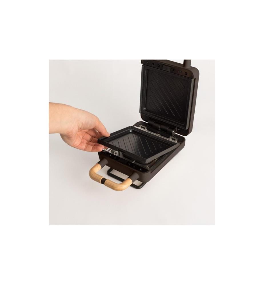 Create - Waffeleisen Stone 2 in 1 Compact Braun