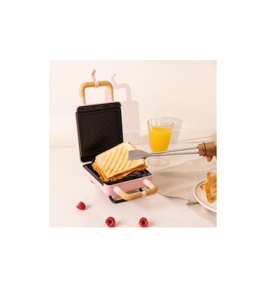 Create - Waffeleisen Stone 2 in 1 Compact Pastellrosa