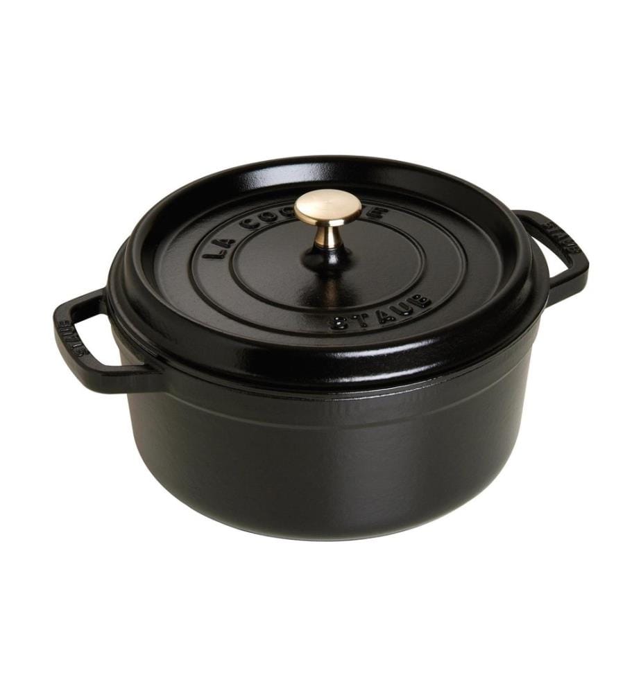 Staub - Rôtisseur Cocotte 24 cm, Noir, 3.8 l
