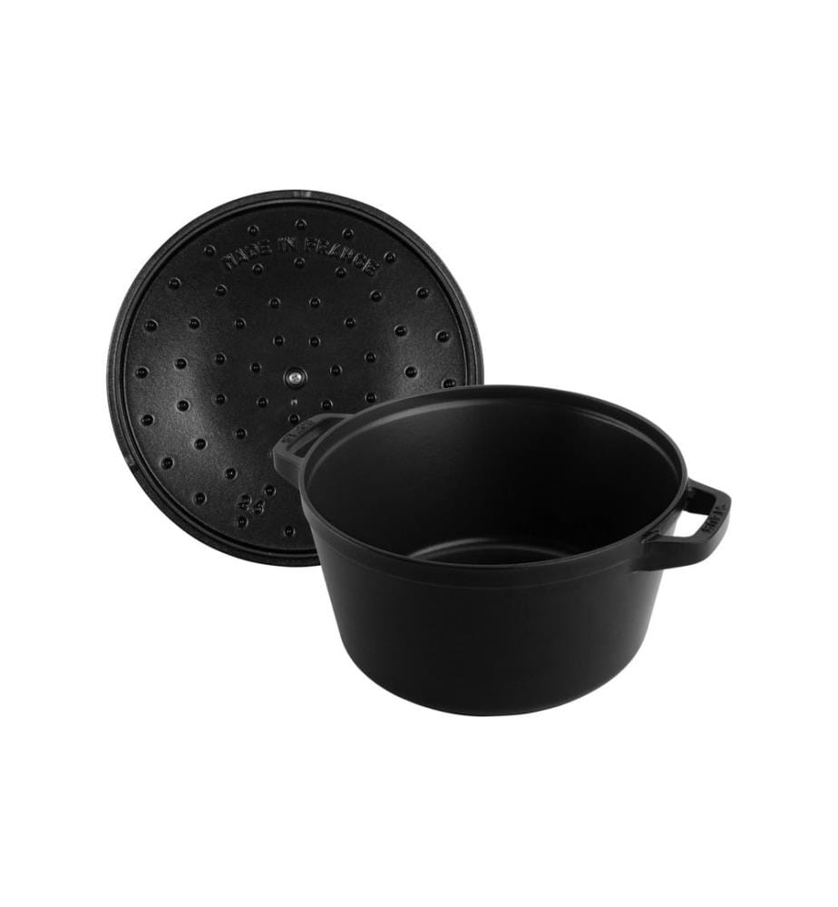 Staub - Rôtisseur Cocotte 4 pièces, 24 cm, Noir, 9 l