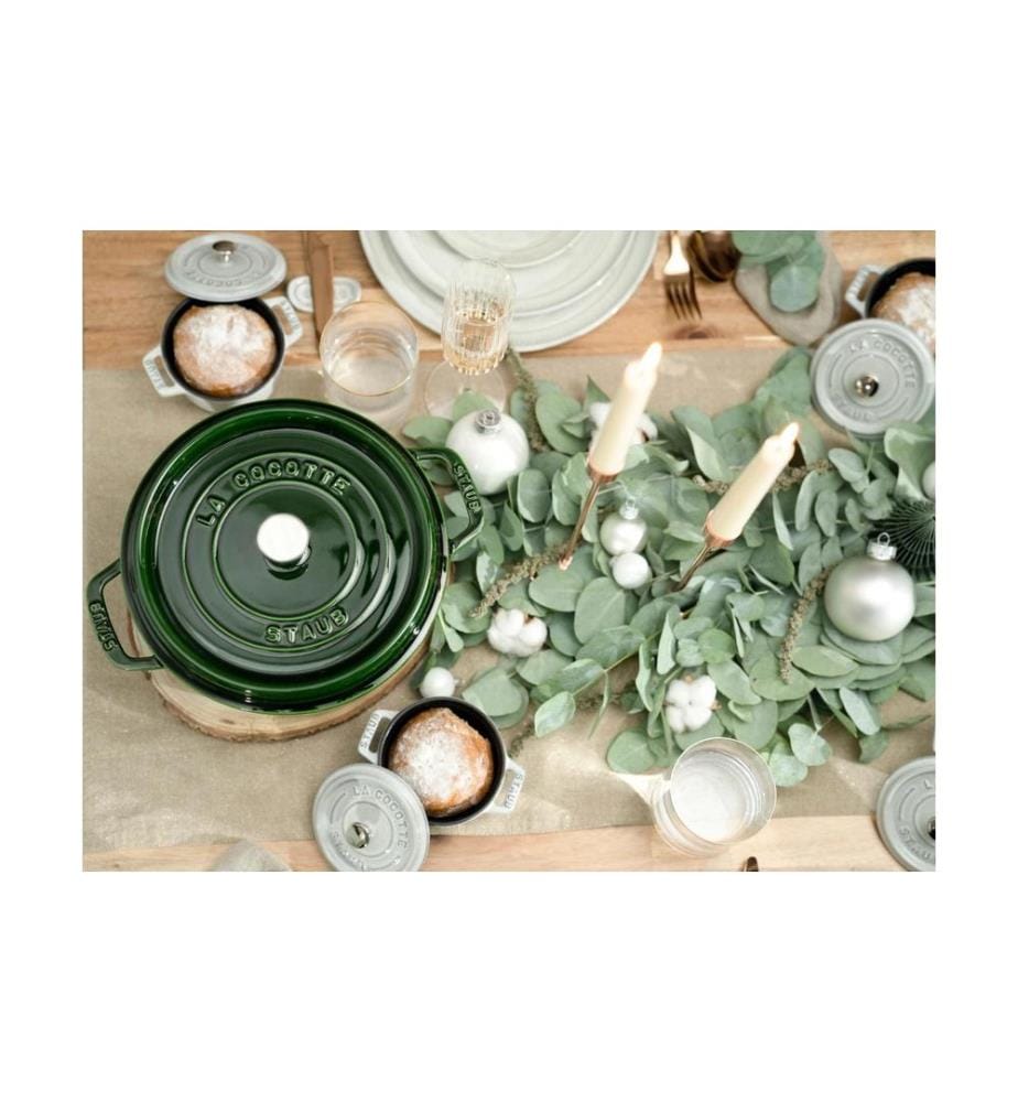 Staub - Rôtisseur Cocotte 24 cm, Vert, 3.8 l