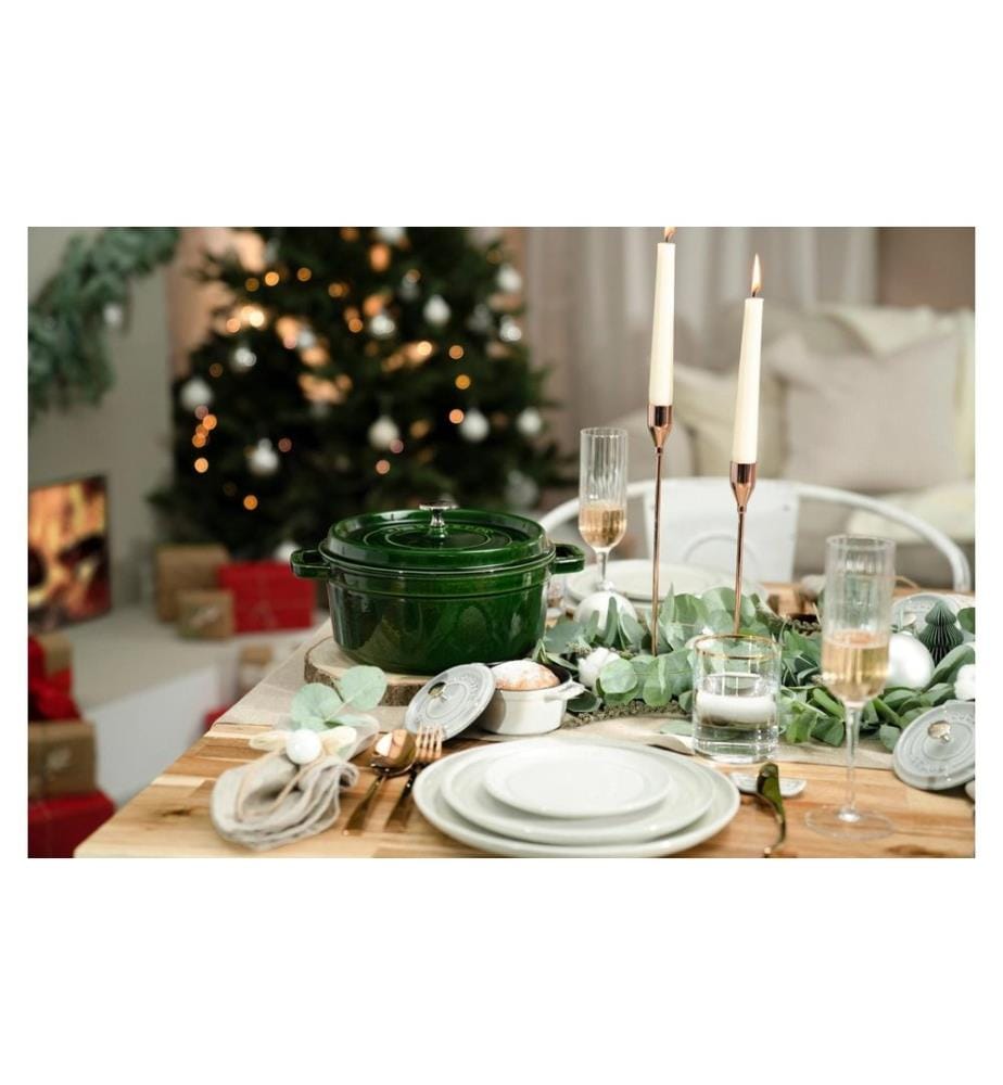 Staub - Rôtisseur Cocotte 24 cm, Vert, 3.8 l