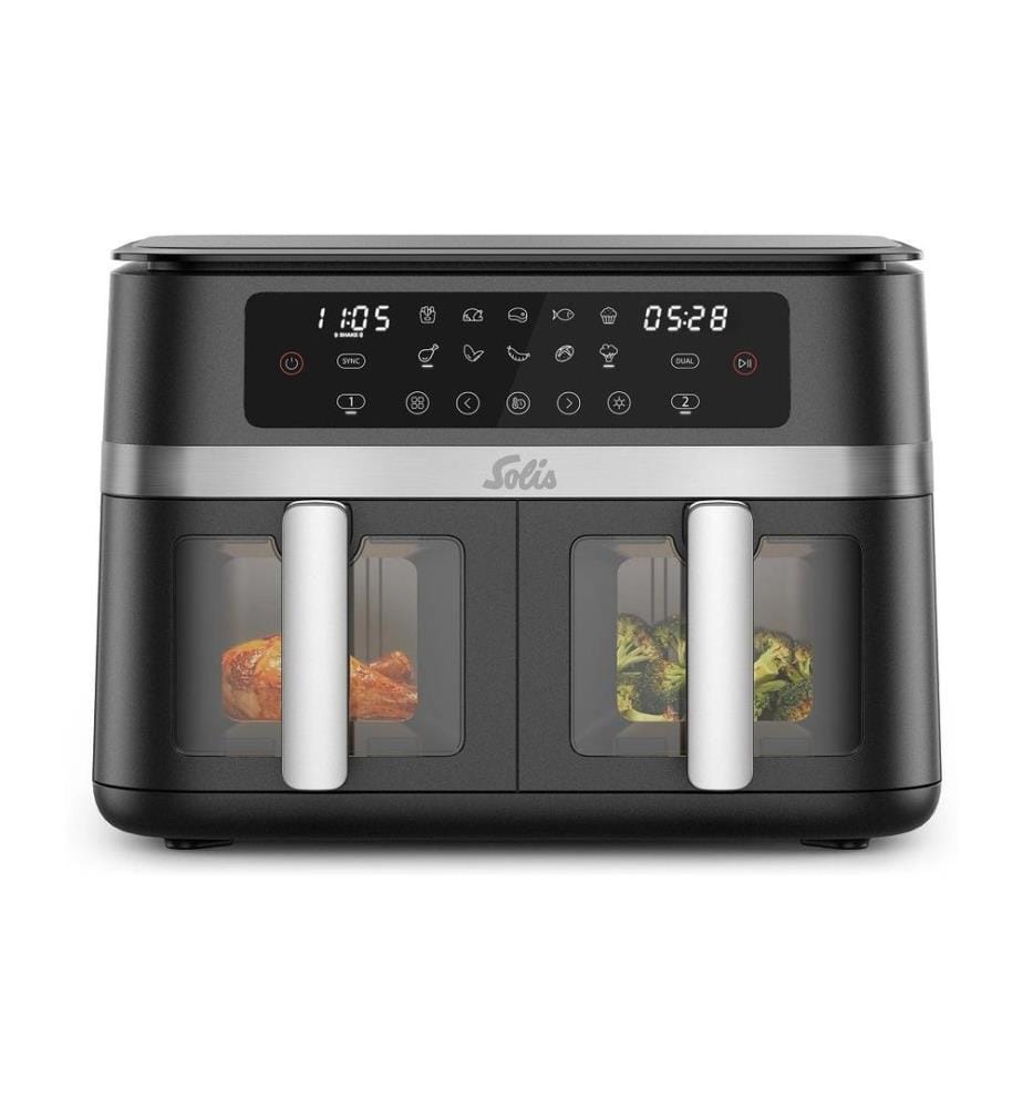 SOLIS - Friteuse à air chaud Air Fry Duo 7.5 l
