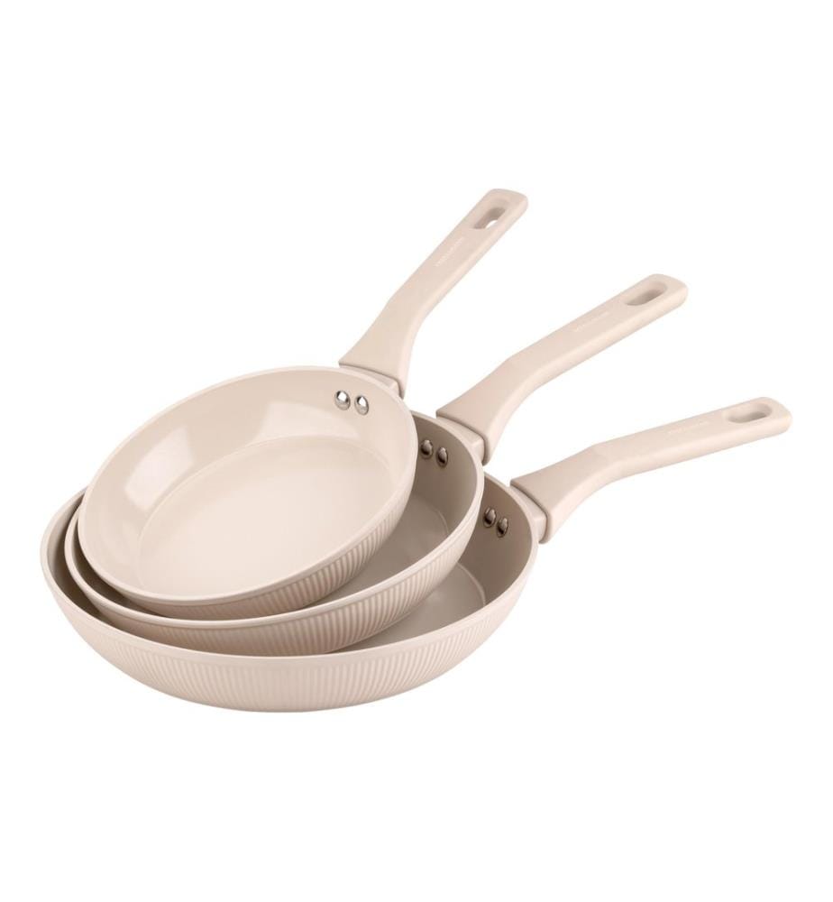 Fackelmann - Set de poêle 20 / 24 / 28 cm, Beige