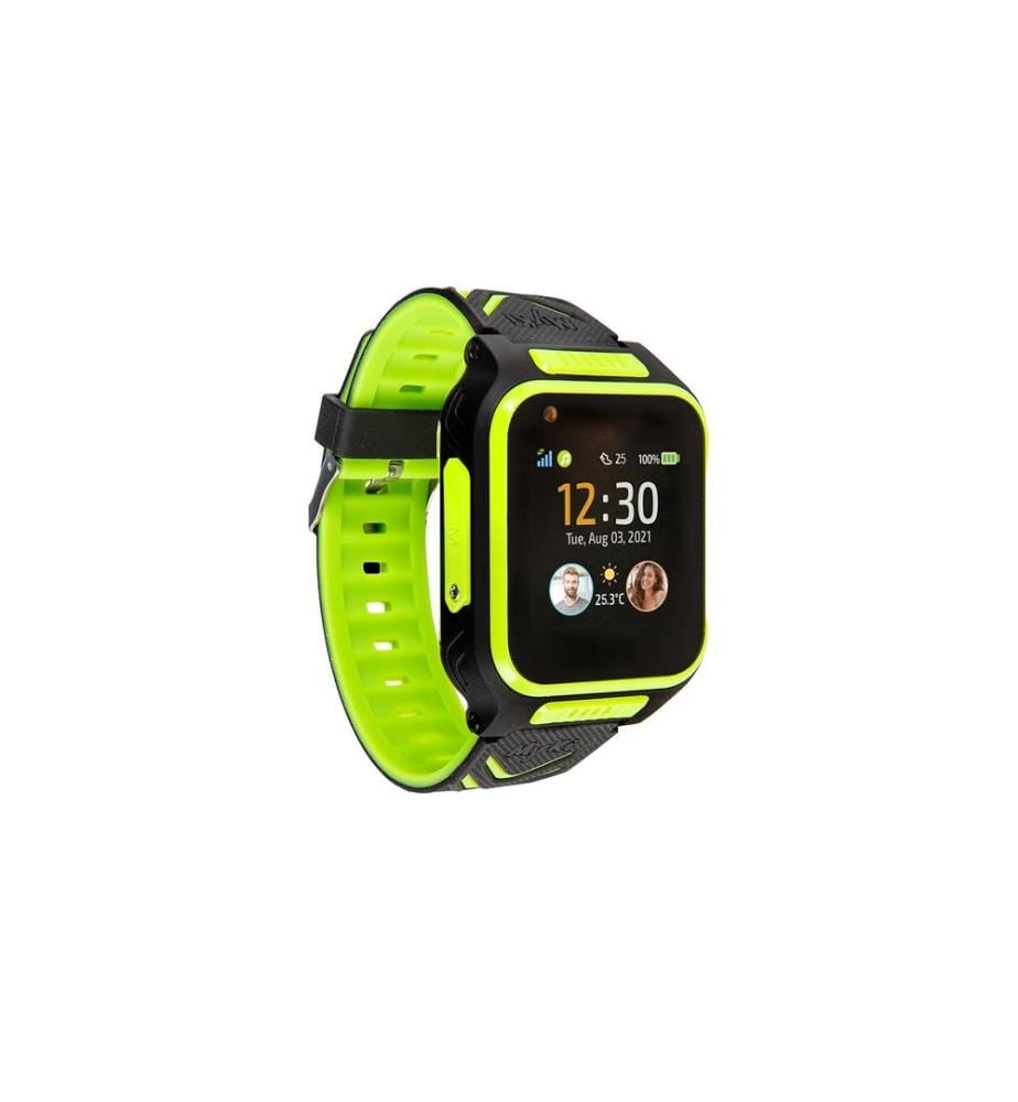 MyKi - Smartwatch Montre GPS pour enfants MyKi - 4 Noir/vert avec carte SIM
