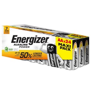ENERGIZER - Pile Alkaline Power AA , 24 Pièce/s
