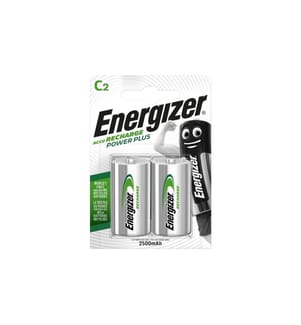 ENERGIZER - Batterie Power Plus NiMH C 2500 mAh, 2 Pièce/s