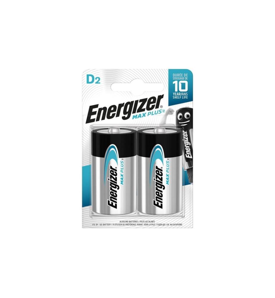 ENERGIZER - Pile Max Plus Mono D , 2 Pièce/s