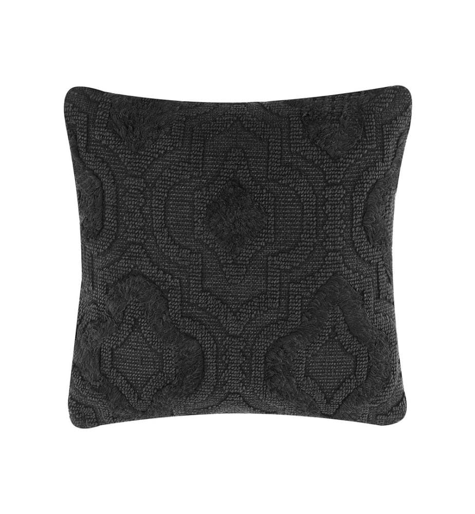 Cuscino decorativo PAIKA Cotone 45 x 45 cm Grigio scuro Tinta unita