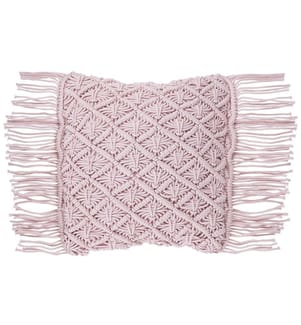 Cuscino decorativo YANIKLAR Cotone 40 x 40 cm Rosa Trama geometrica