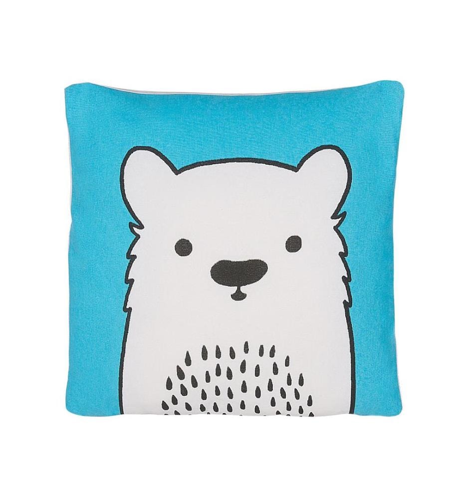 Dekokissen WARANASI Baumwolle 45 x 45 cm Blau