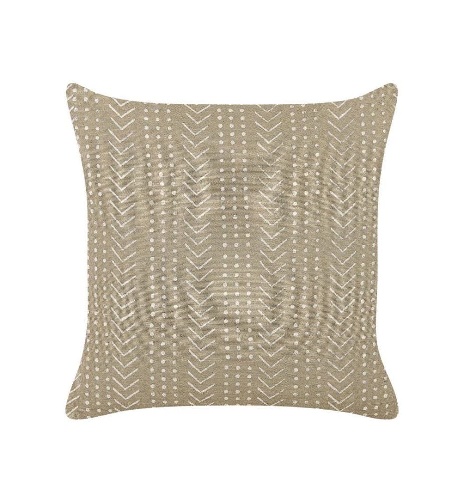 Dekokissen SENECIO Baumwolle 45 x 45 cm Beige Geometrisches Muster