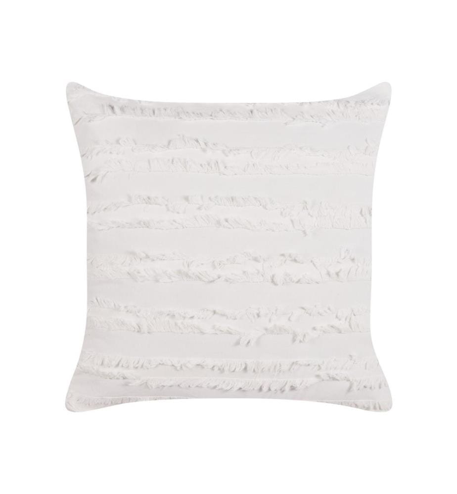 Dekokissen MAKNEH Baumwolle 45 x 45 cm Weiss Ohne Muster