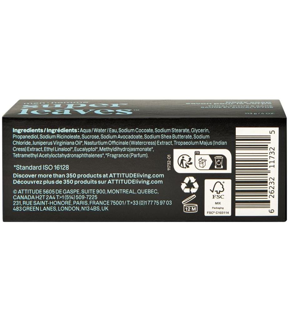 super leaves men Sage & Eucalyptus Body Soap 113g