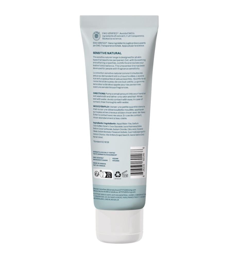 sensitive natural baby 2in1 Shampoo e gel doccia senza profumo 240ml
