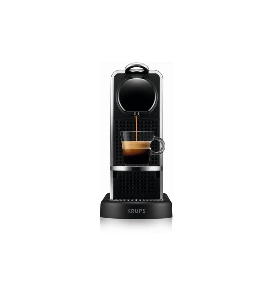 Krups - Machine à café Nespresso CitiZ Platinum Acier inoxydable/Noir