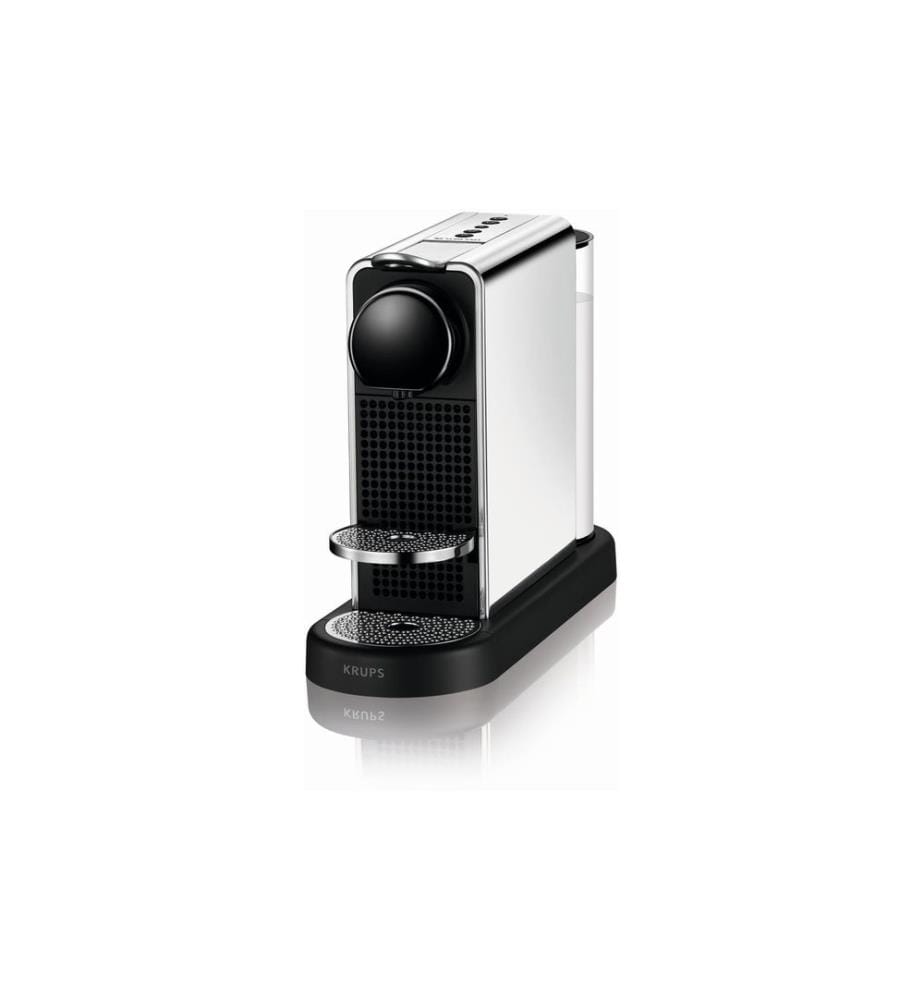 Krups - Machine à café Nespresso CitiZ Platinum Acier inoxydable/Noir