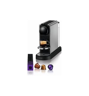 Krups - Kaffeemaschine Nespresso CitiZ Platinum Schwarz/Titanium