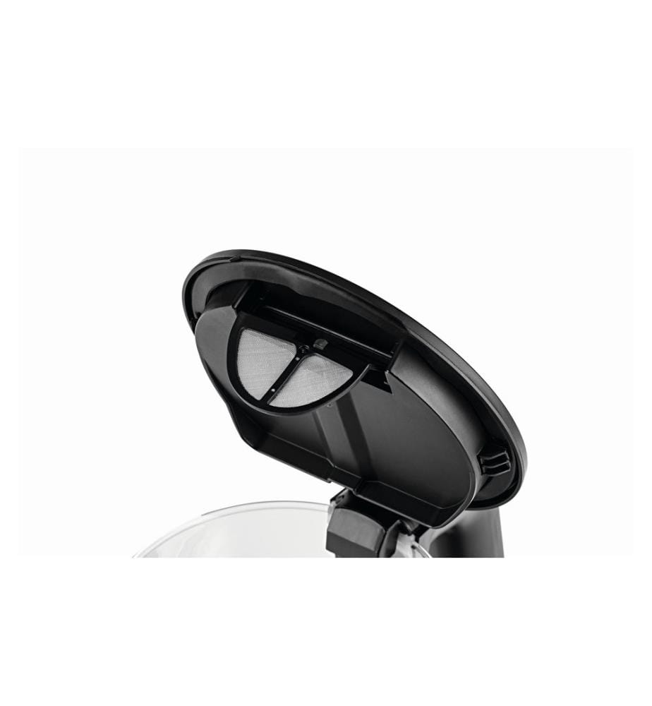 GOURMETMAXX - Bouilloire 1.7 l, Noir/Transparent