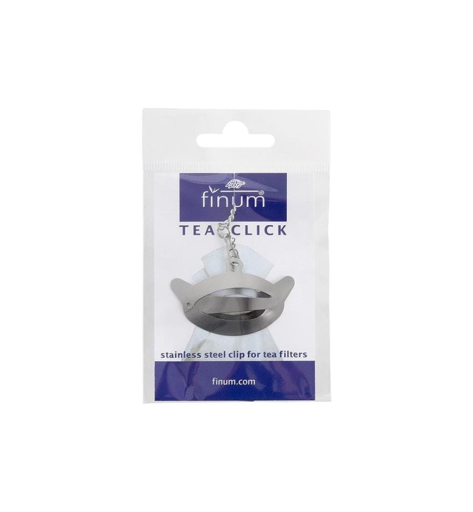 Finum - Teebeutelhalter Click Silber