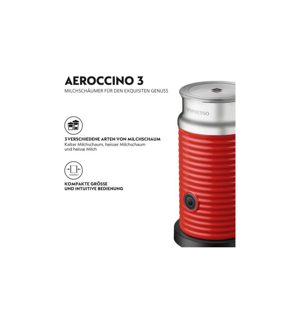 Nestlé Nespresso - Milchschäumer Aeroccino 3 Rot