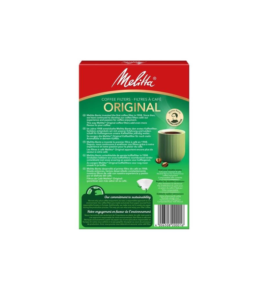 MELITTA - Filtre Original 1 x 4, 40 pièces