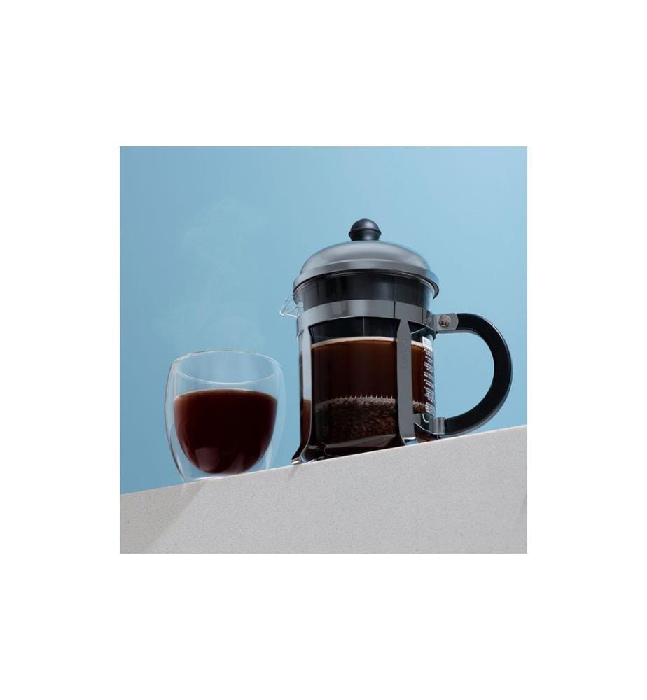 BODUM - Cafetière Chambord Chromé, noir, 0.5 l