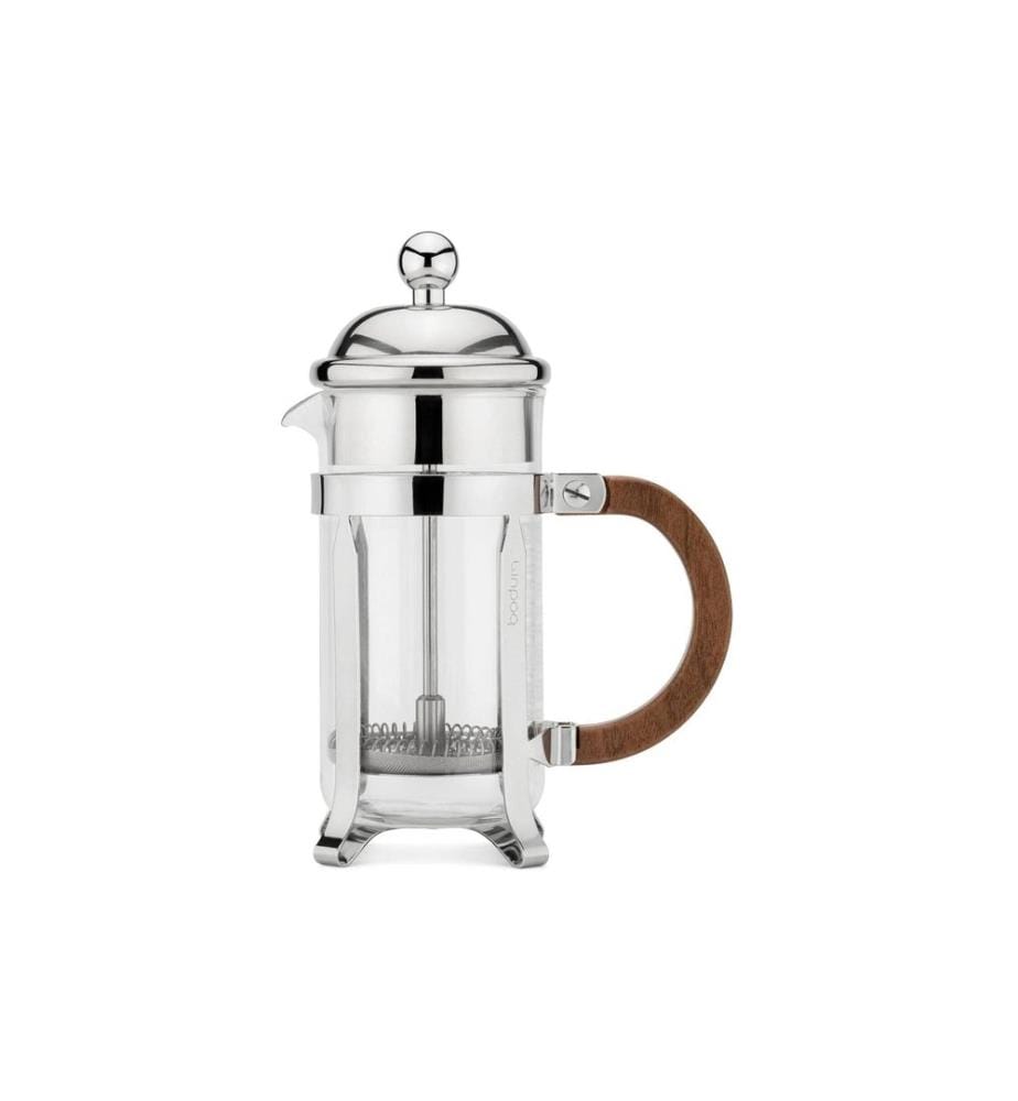 BODUM - Kaffeebereiter Chambord 0.35 l, Braun/Silber/Transparent