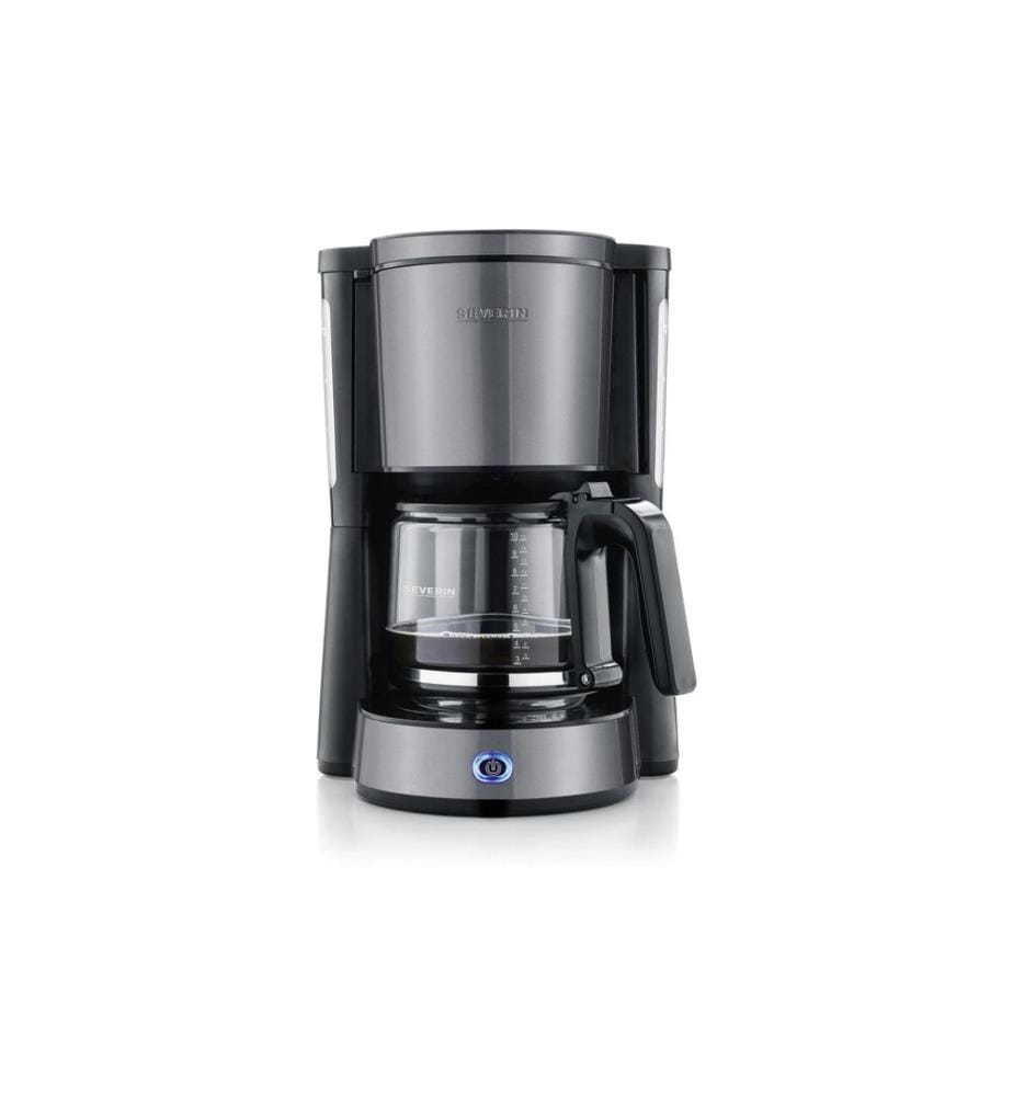 SEVERIN - Filterkaffeemaschine KA 9572 Schwarz/Silber