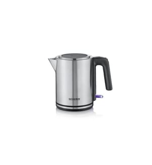 SEVERIN - Wasserkocher WK 3489 1 l, Schwarz/Silber