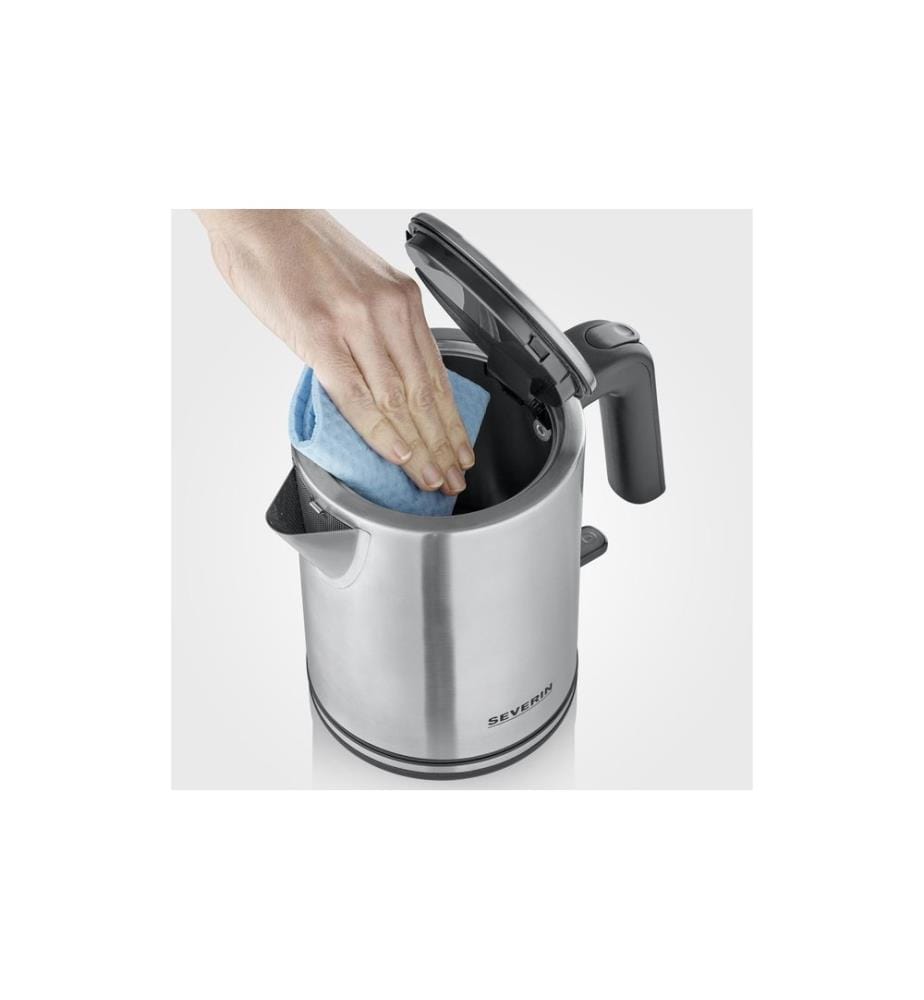 SEVERIN - Bouilloire WK 3489 1 l, Noir/Argenté