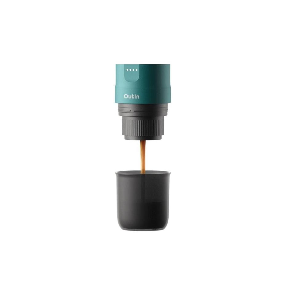 OUTIN - Machine à café portable Nano Bleu-vert