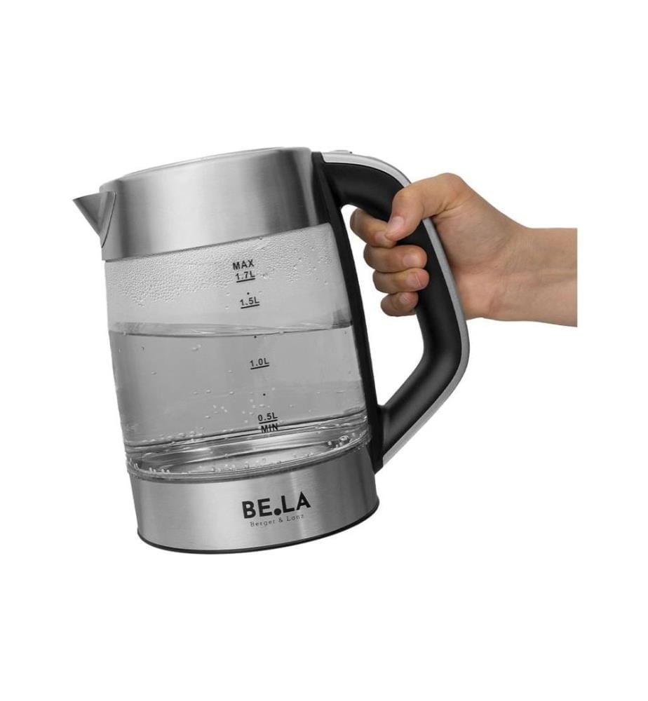 Berger Lanz - Bouilloire 1.7 l, Transparent/Argenté