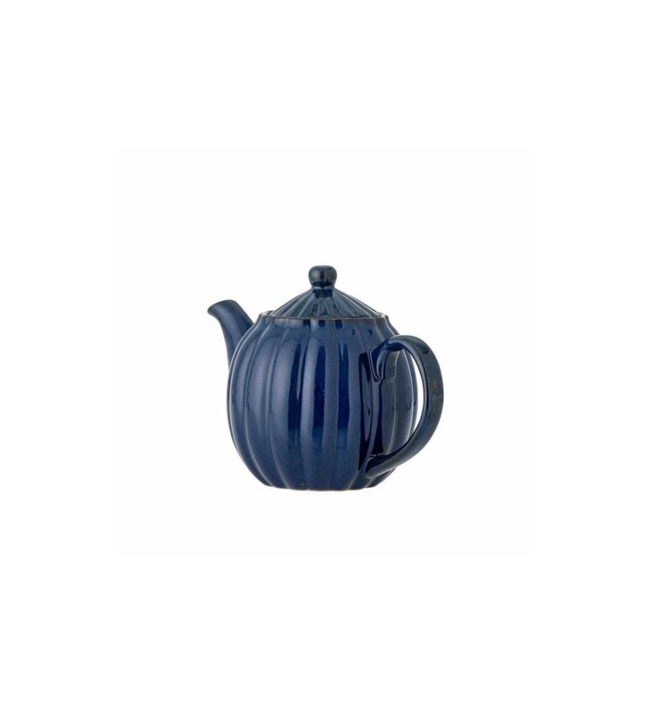 Bloomingville - Teekanne Latina, 1 l, Steingut, Blau