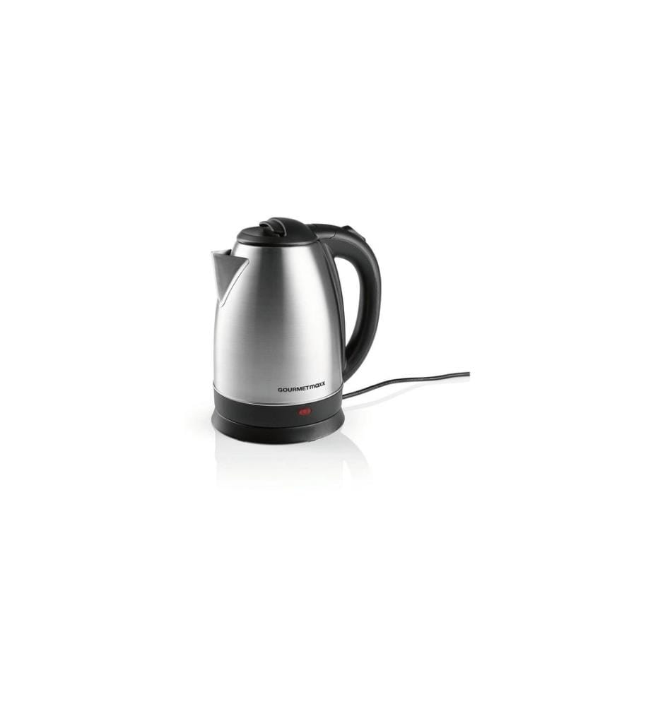 GOURMETMAXX - Bouilloire 1.8 l, Noir/Argenté