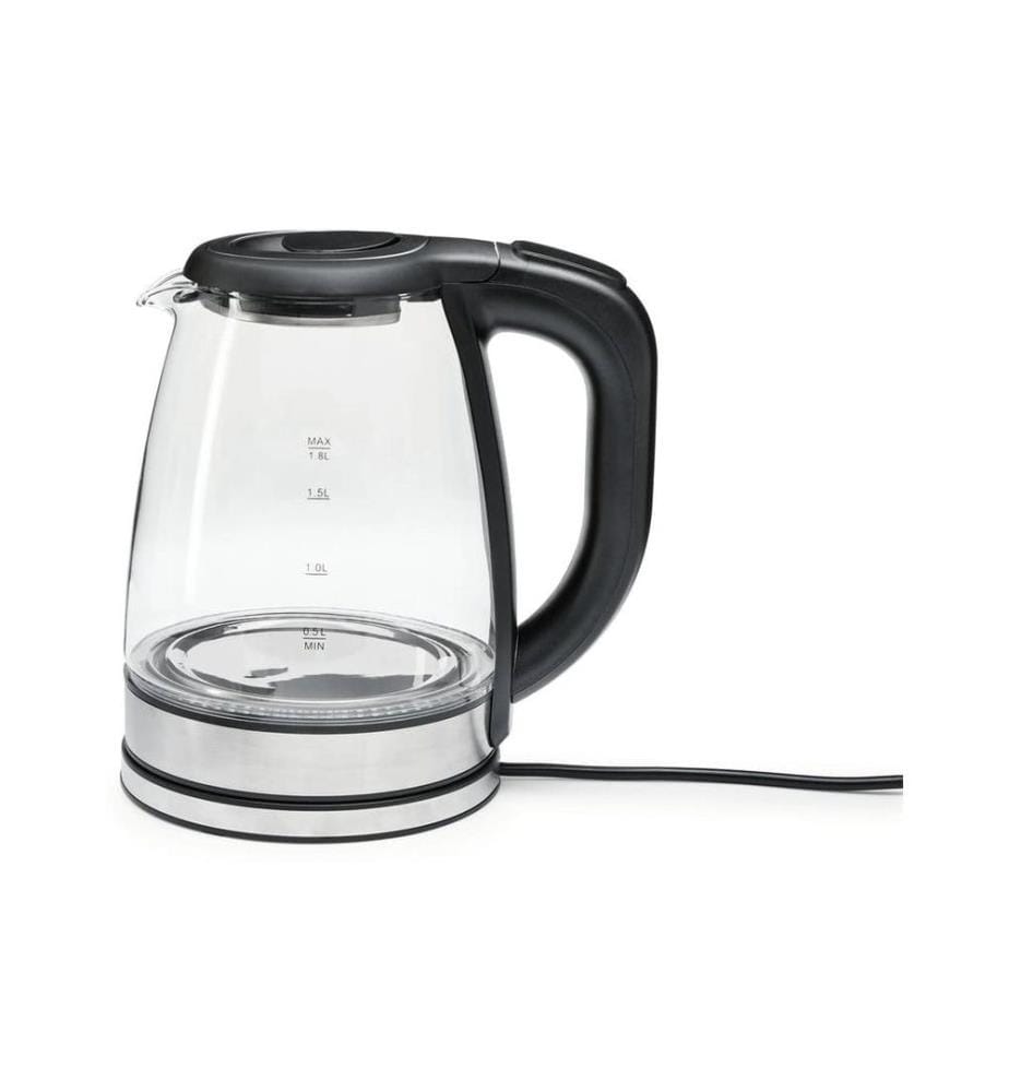 GOURMETMAXX - Bouilloire 1.8 l, Transparent/Noir
