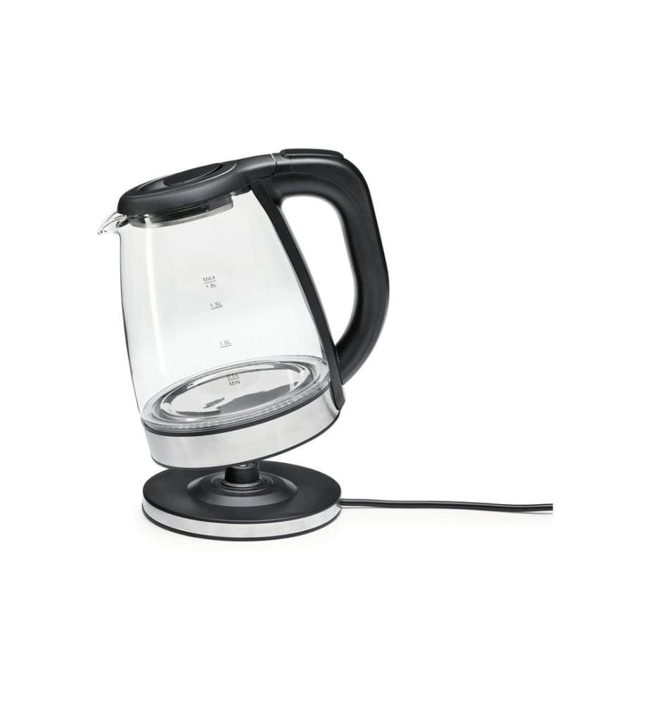 GOURMETMAXX - Bouilloire 1.8 l, Transparent/Noir
