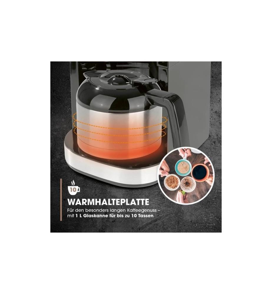 Barista Cafetière filtre 30380 Noir/Acier inoxydable