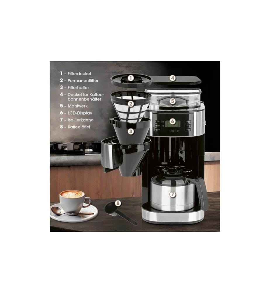 Barista Cafetière filtre 30380 Noir/Acier inoxydable