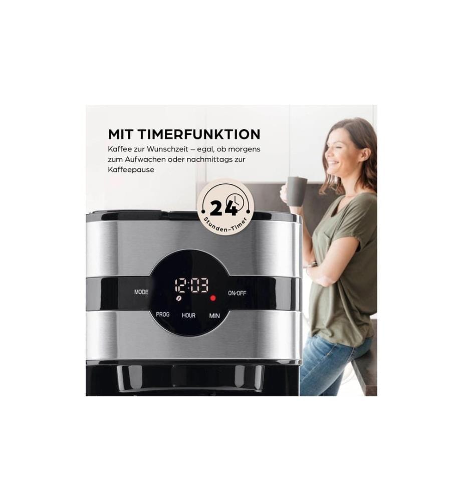 Barista Cafetière filtre 30382 Noir/Argenté/Acier inoxydable