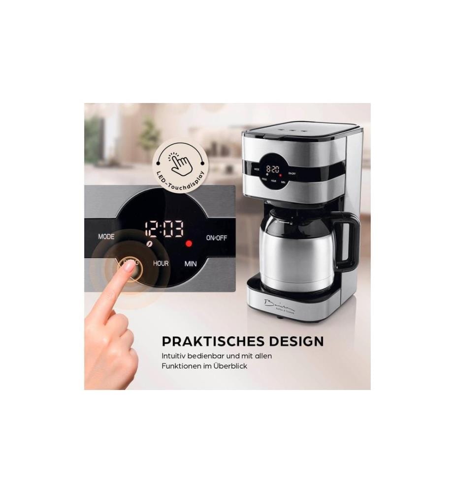 Barista Cafetière filtre 30382 Noir/Argenté/Acier inoxydable