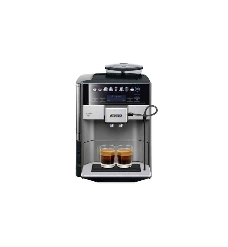Machine à café automatique Siemens EQ.6 plus s500 Noir, Argent