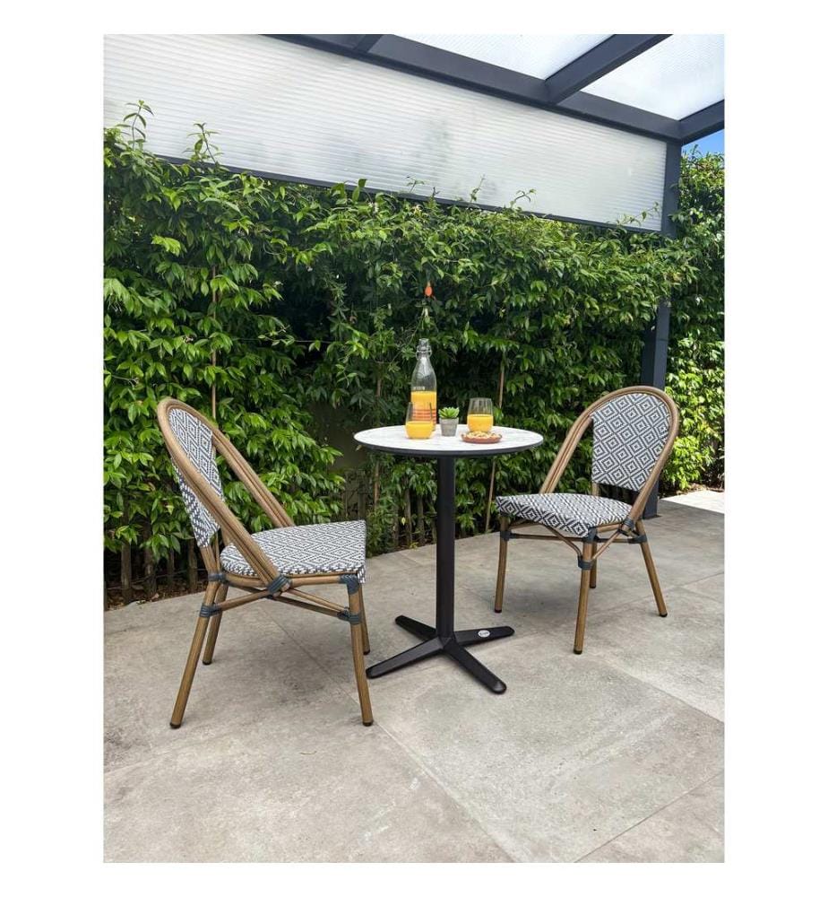 Bistro-Set Rund 2-Sitzer - Blau