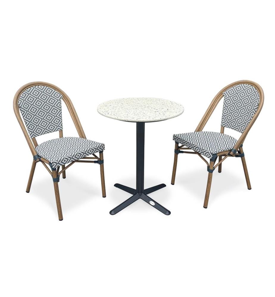 Bistro-Set Rund 2-Sitzer - Blau