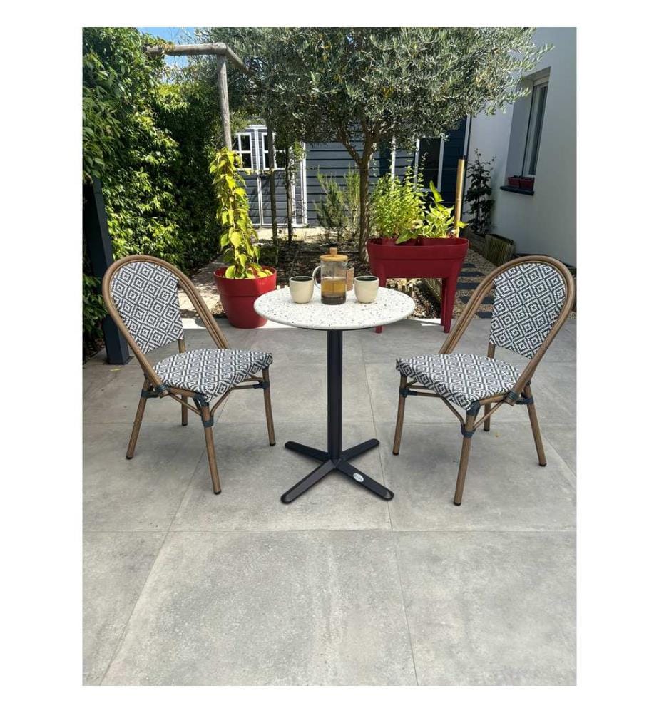 Bistro-Set Rund 2-Sitzer - Blau