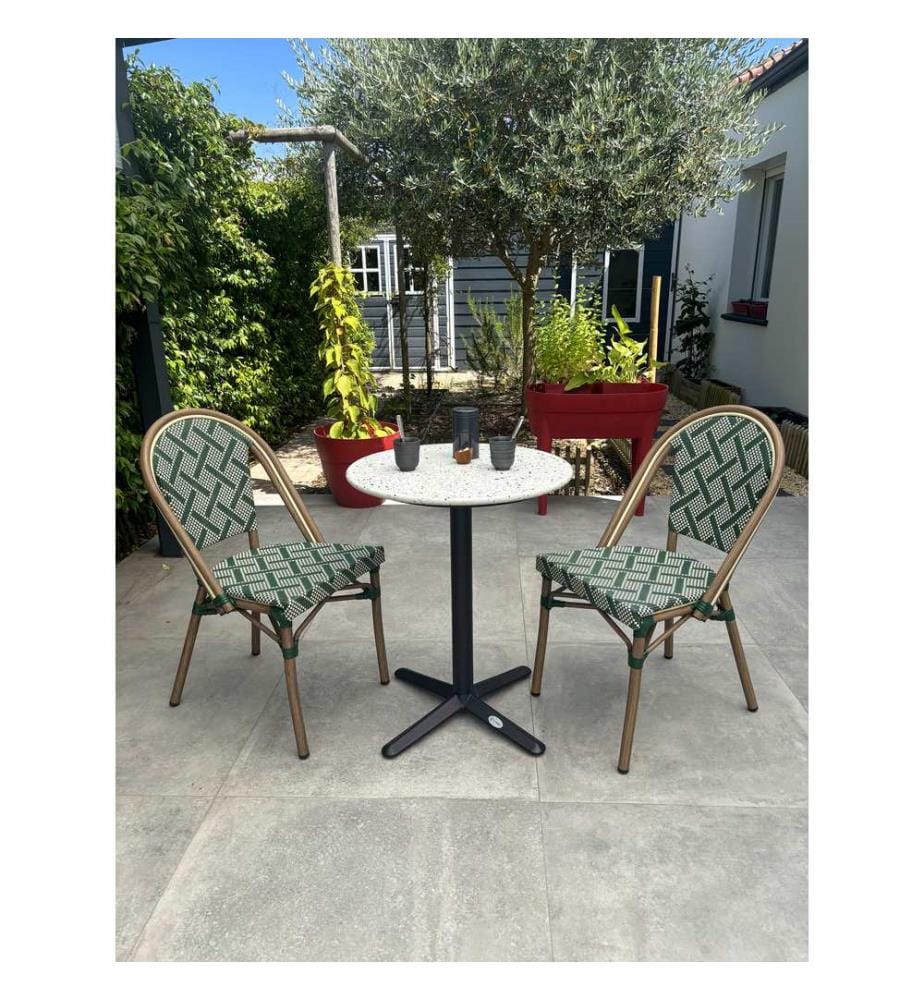 Bistroset Rund 2-Sitzer - Grün