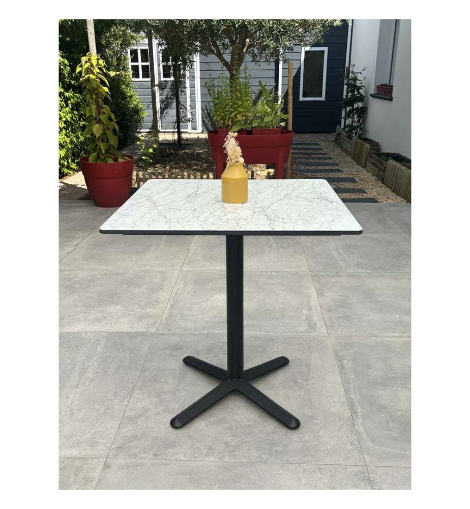 Gartentisch Bistro Quadratisch 70 x 70 cm - Weiss