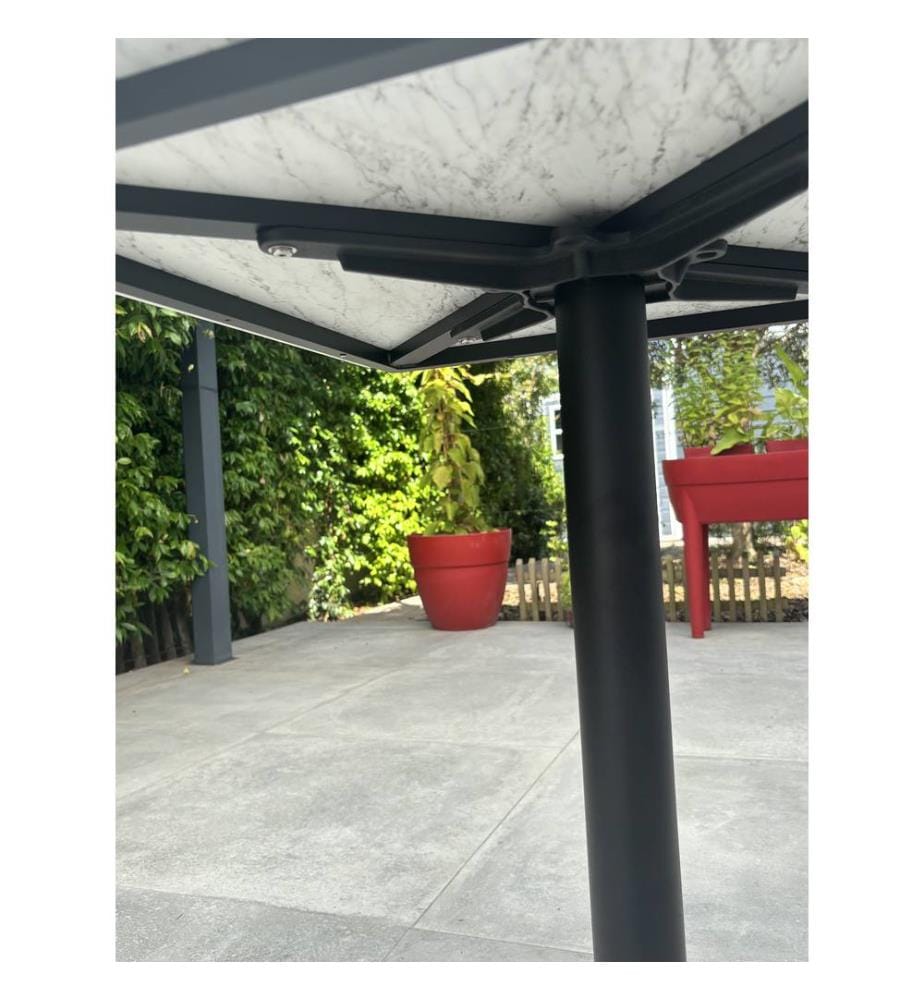 Gartentisch Bistro Quadratisch 70 x 70 cm - Weiss