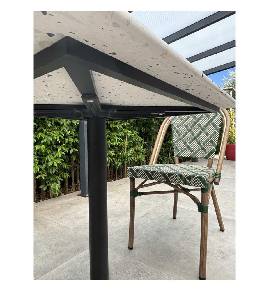 Bistro-Set Quadratisch 2-Sitzer - Grün