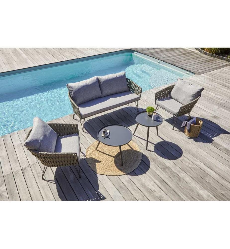 Gartenmöbel Capri 4-Sitzer - Anthrazitgrau